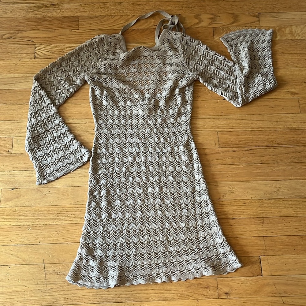 12th Tribe NWT Crochet Style Sweater Dress / Cover Up